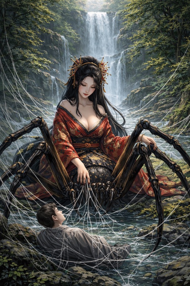 AI image of jorogumo