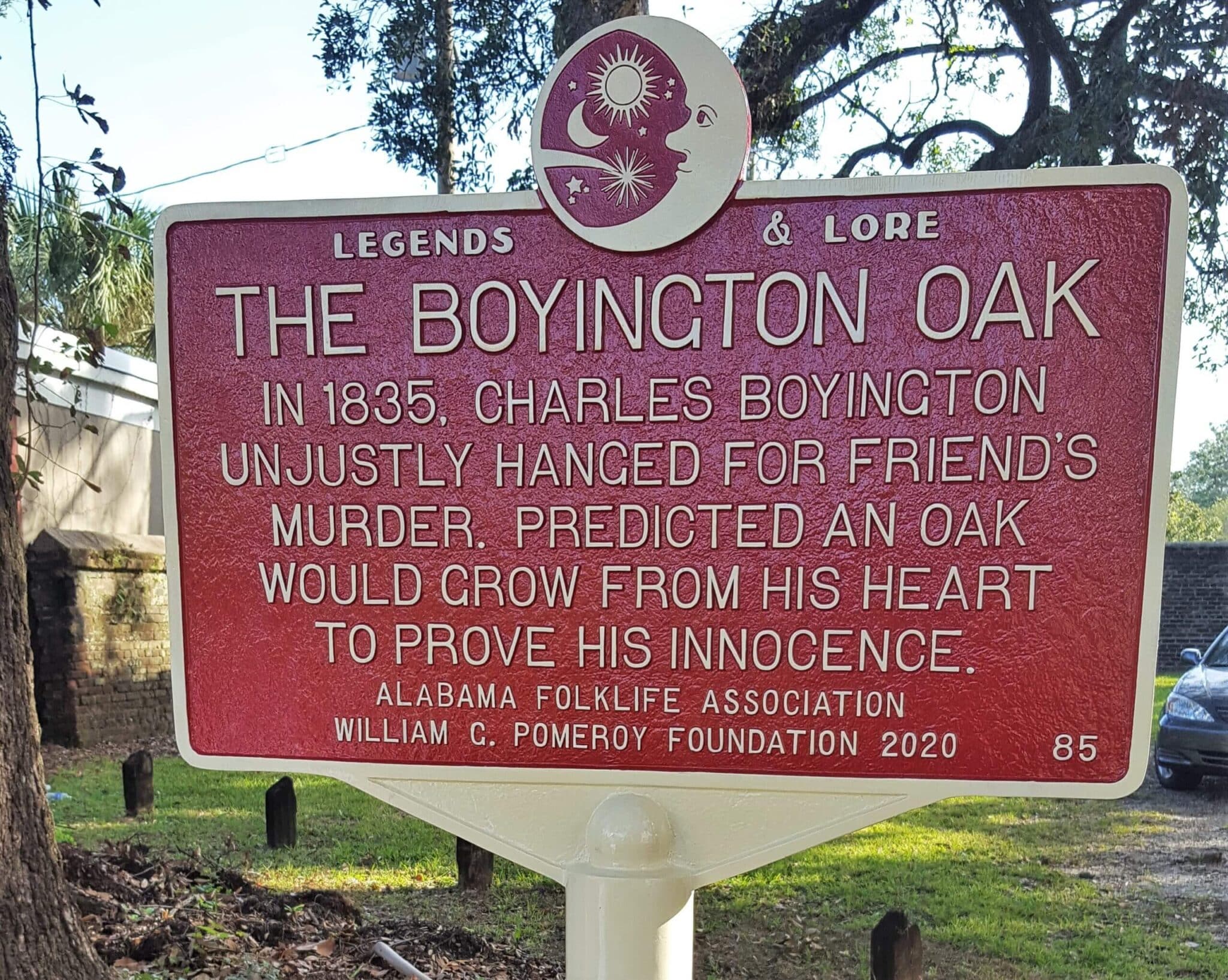 Boyington Oak (Mobile, Alabama): The Haunted Tree at Church Street Graveyard