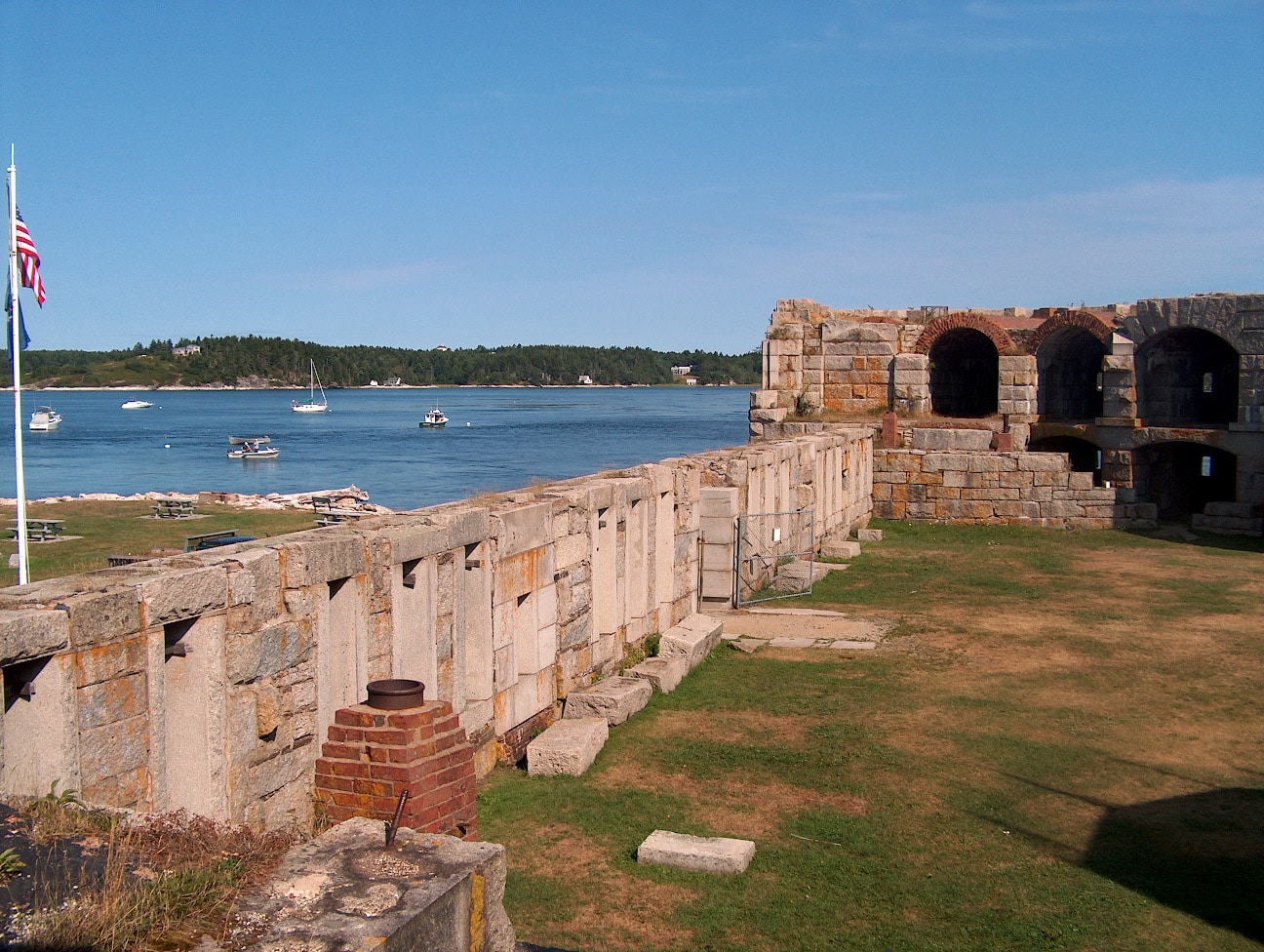 Fort Popham in Phippsburg, Maine