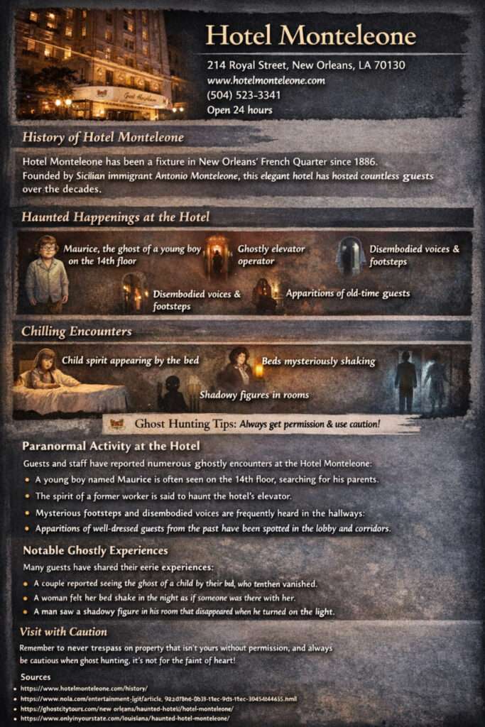 Haunted FAQs Hotel Monteleone