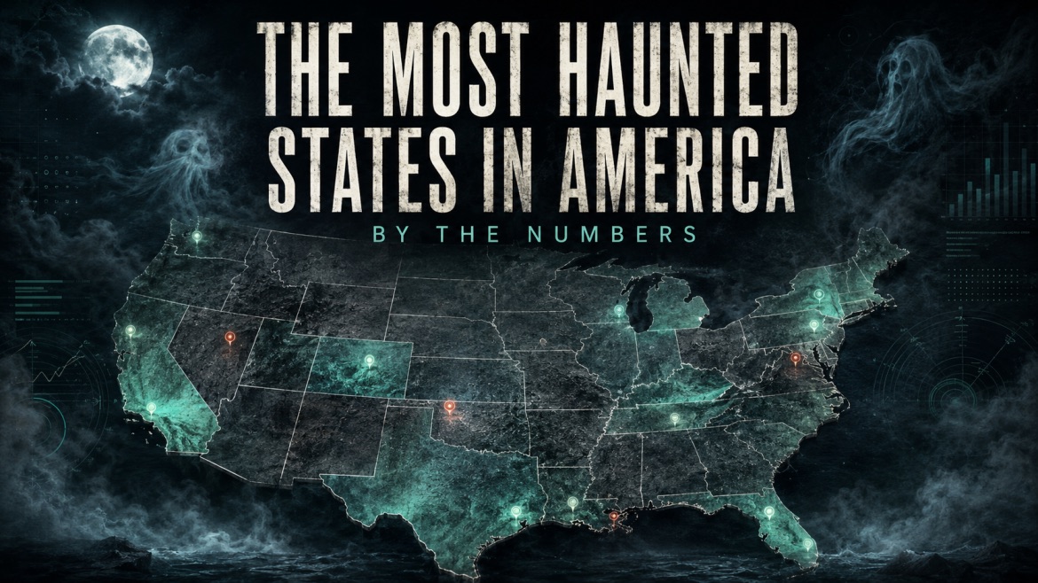 Most Haunted Places in America by the numbers.